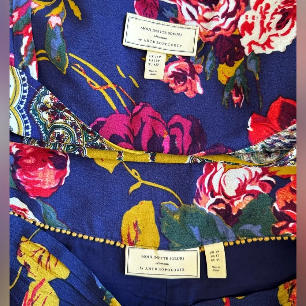 Anthropologie Moulinette Soeurs Teresita Scarf Printed 2 Piece SET Skirt & Top